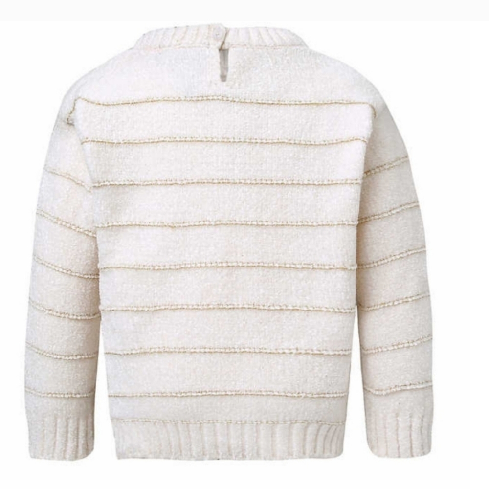 DKNY Kids' 2-piece Chenille Set White Sweater - Picture 3 of 5